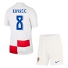 Conjunto (Camiseta+Pantalón Corto) Croacia Kovacic 8 Primera Equipación Euro 2024 - Niño